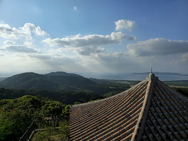 Ishigaki - Widok na zachód z Emerald Sea Observatory Deck
